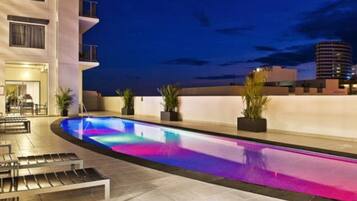 Indoor pool, outdoor pool