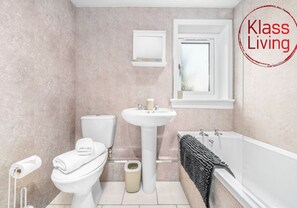 Free toiletries, hair dryer, towels