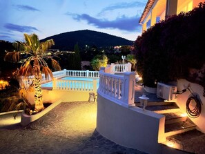 Property grounds - “Newly converted pool villa with fantastic panoramic and sea views near the beach” (LES ISSAMBRES)