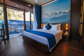 Basic Double Room | Peralatan tempat tidur premium, bar mini, dihias secara berasingan