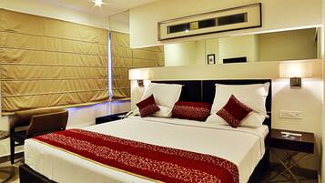 Lydisolert, strykejern/-brett, wi-fi (inkludert) og sengetøy