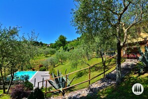 Property grounds - The vacation home is nestled in the Tuscan countryside with a private pool (Gallicano)