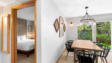 1 bedroom, iron/ironing board, travel crib, WiFi