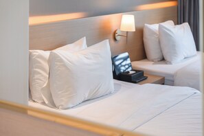 Standard tvåbäddsrum | Mörkläggningsgardiner, gratis wi-fi och sängkläder
