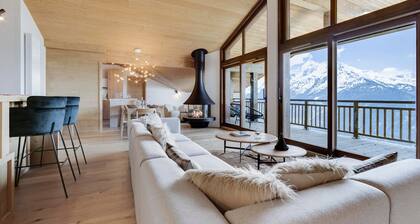Appartement neuf rooftop, Sud, proche pistes, cheminée, wifi