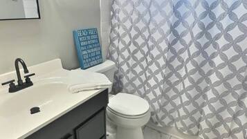 Hair dryer, towels