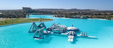 Una piscina riscaldata
