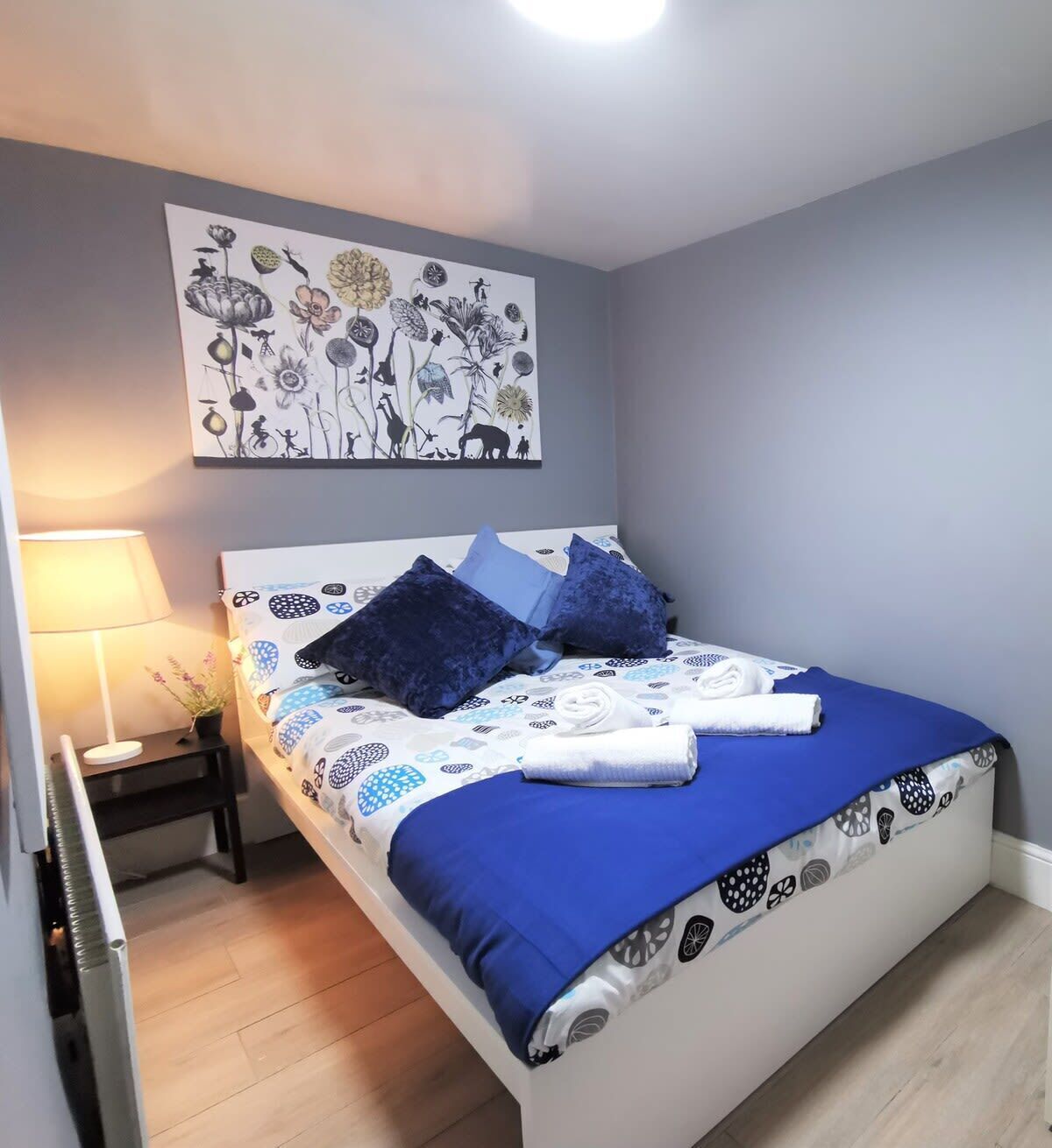 2 bedrooms, iron/ironing board, travel crib, WiFi