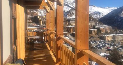 logement 6 pers sur les pistes de skis vue panoramique