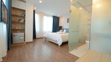 Habitación ejecutiva | 1 habitación, ropa de cama de alta calidad y edredón