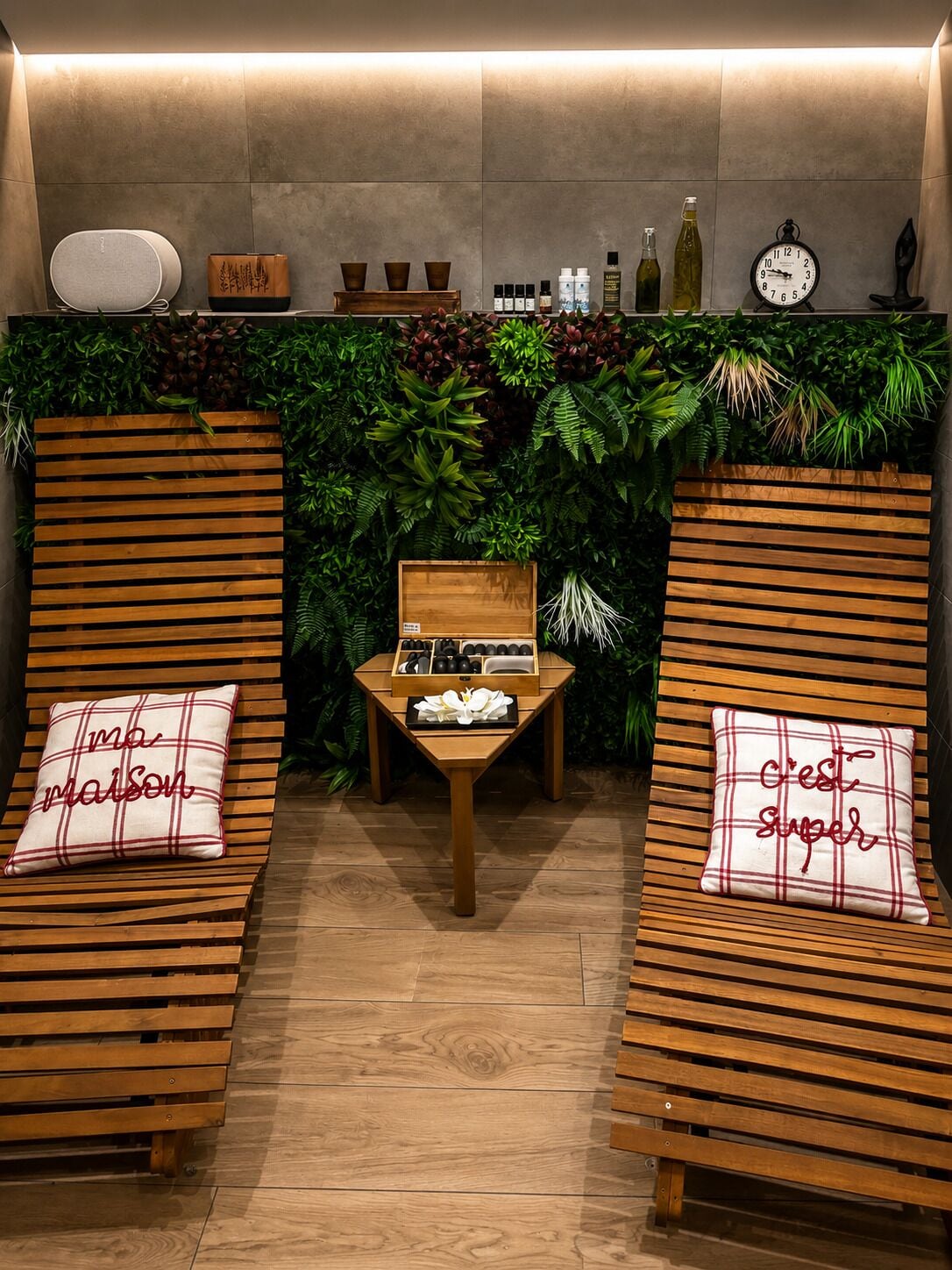 Sauna, massages