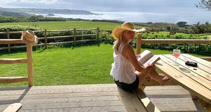 Luxurious Glamping Tent with Panoramic Sea Views - sleeps 6!