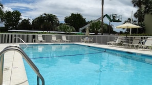 Una piscina riscaldata