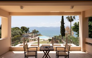 Family Villa | Balcony view - Eretria Luxurious Seafront Villa (Chalcis)