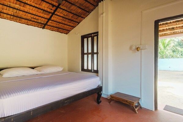 1 sovrum och sängkläder