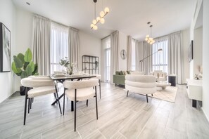 Dining - Tranquil 2BR w/ Assistant’s Room at Mesk 1 Midtown Dubai Production City by Deluxe Holiday Homes (Dubai)