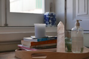 Dusj, hårføner, bidé og håndklær