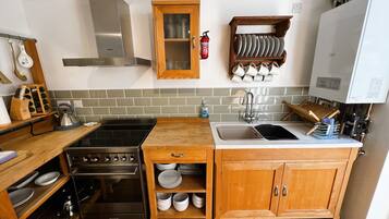 Fridge, microwave, oven, electric kettle