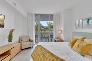 1 bedroom, iron/ironing board, travel crib, WiFi