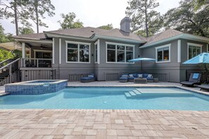 Una piscina riscaldata