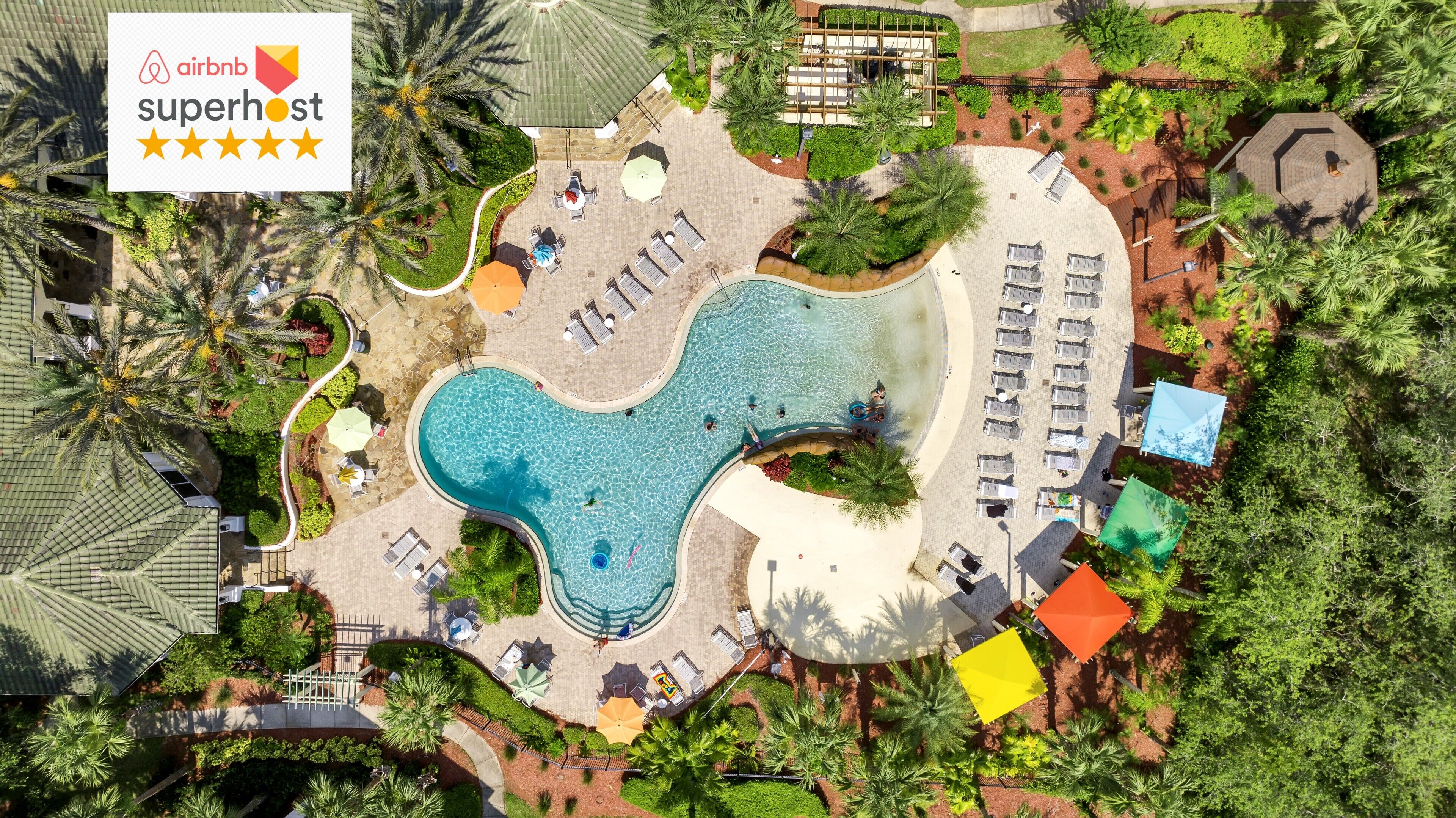1st Floor, Condo 3bd-2bth, resort close to Disney. Free parking and amenities.