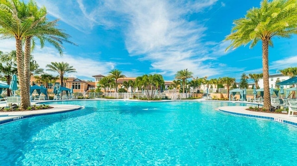A heated pool