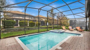 A heated pool - Last Minute Disney! Private Pool, Hot Tub, Game Room & Themed Bedrooms. Book Now! #78631 (Orlando)