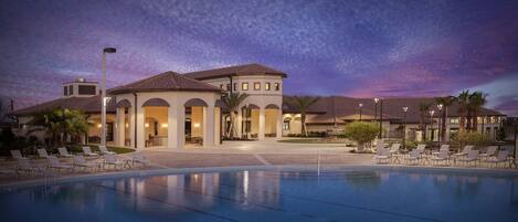 Una piscina climatizada
