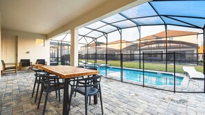 A heated pool