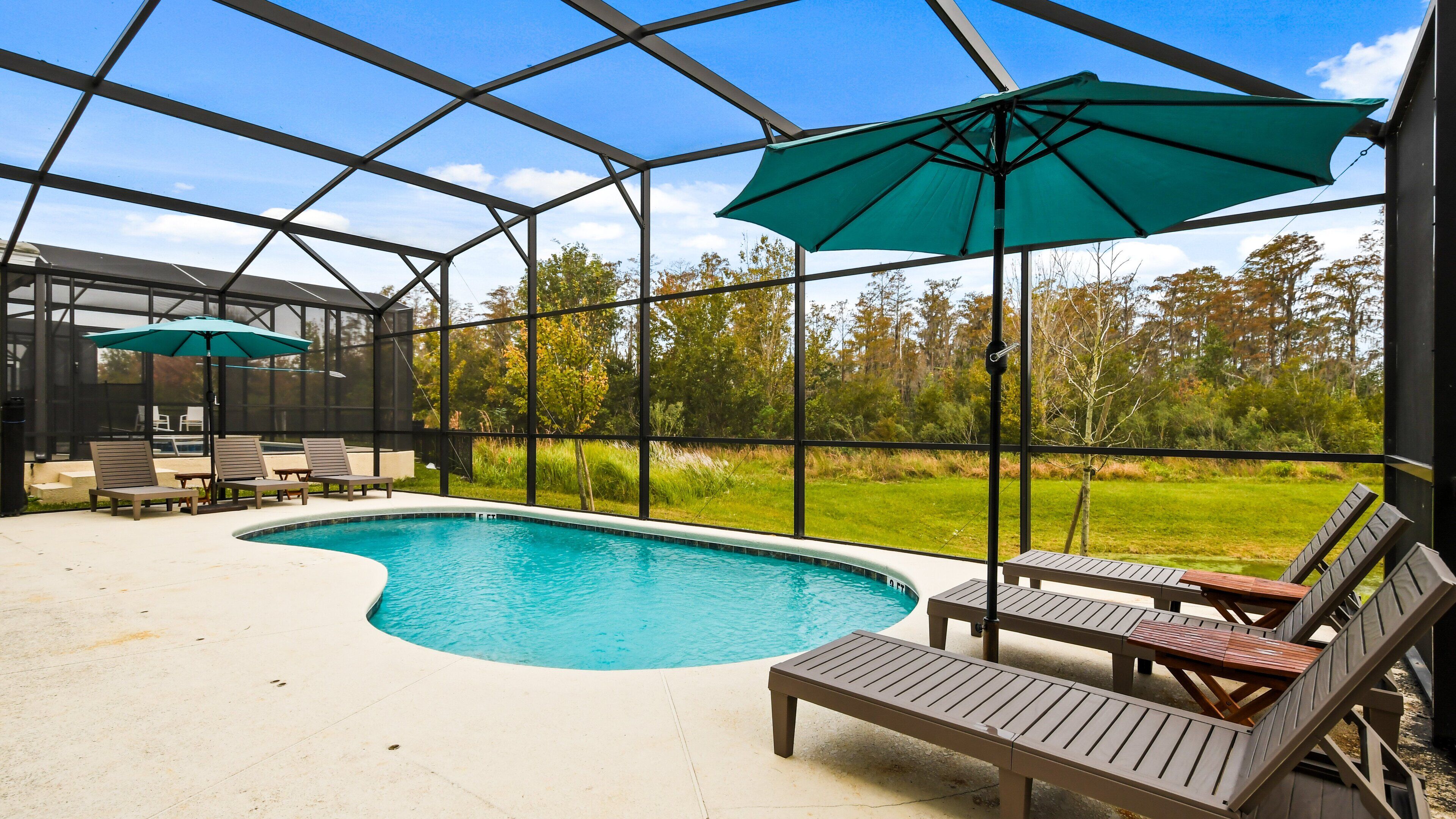 A heated pool