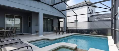 A heated pool