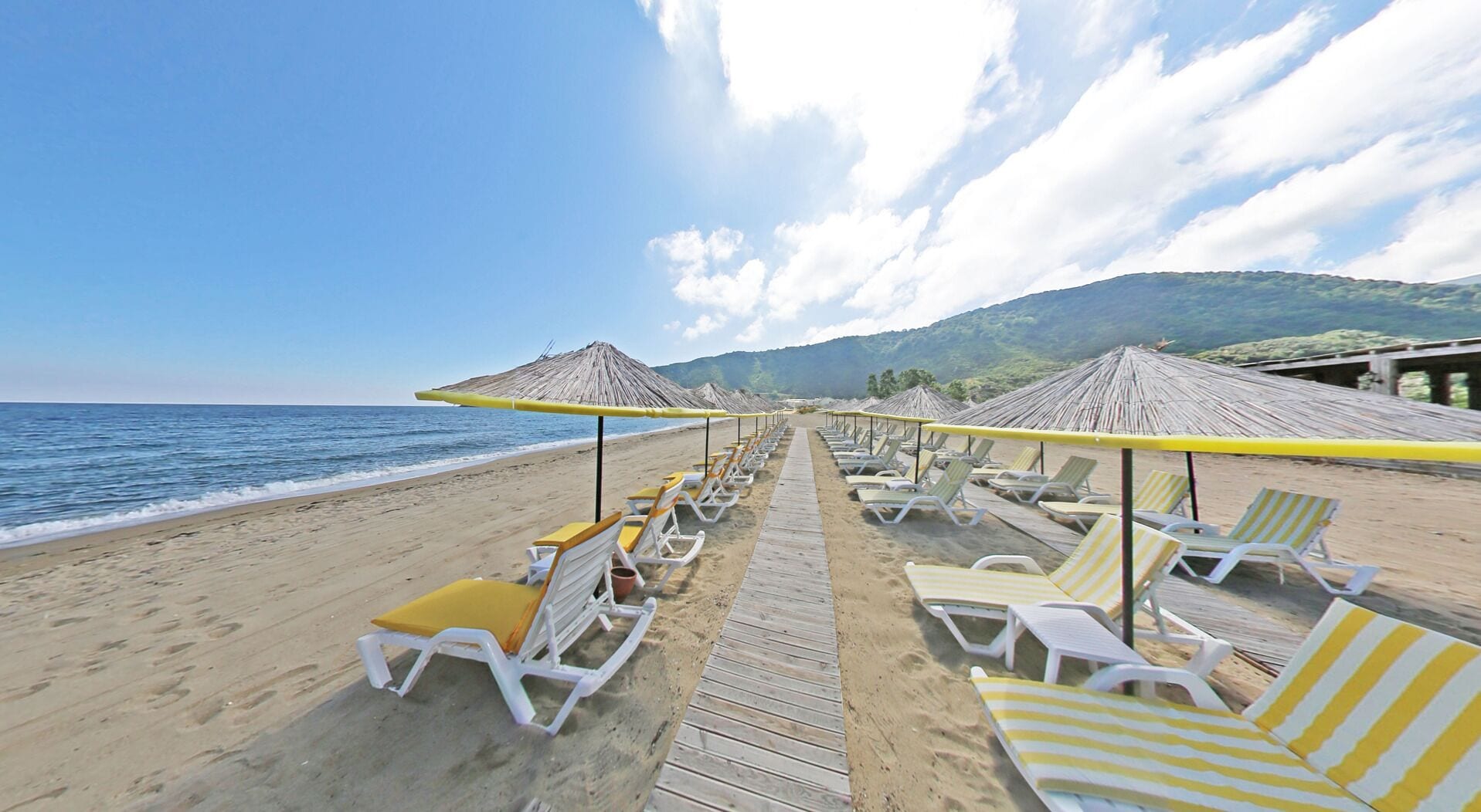 Playa privada, arena blanca