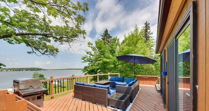 Waterfront Fox Lake Vacation Rental w/ Fire Pit!