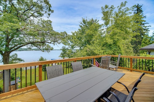 Waterfront Fox Lake Vacation Rental w/ Fire Pit!