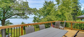 Waterfront Fox Lake Vacation Rental w/ Fire Pit!