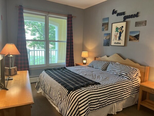 1 bedroom, iron/ironing board, travel crib, free WiFi