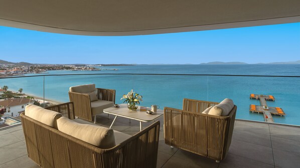 Suite, Sea View, Corner | Balcony view - Swissôtel Resort And Spa Cesme (Cesme)
