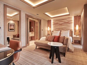 Suite superior, 1 cama King size (Forest View) | Ropa de cama de alta calidad, minibar, muebles diferentes y escritorio 