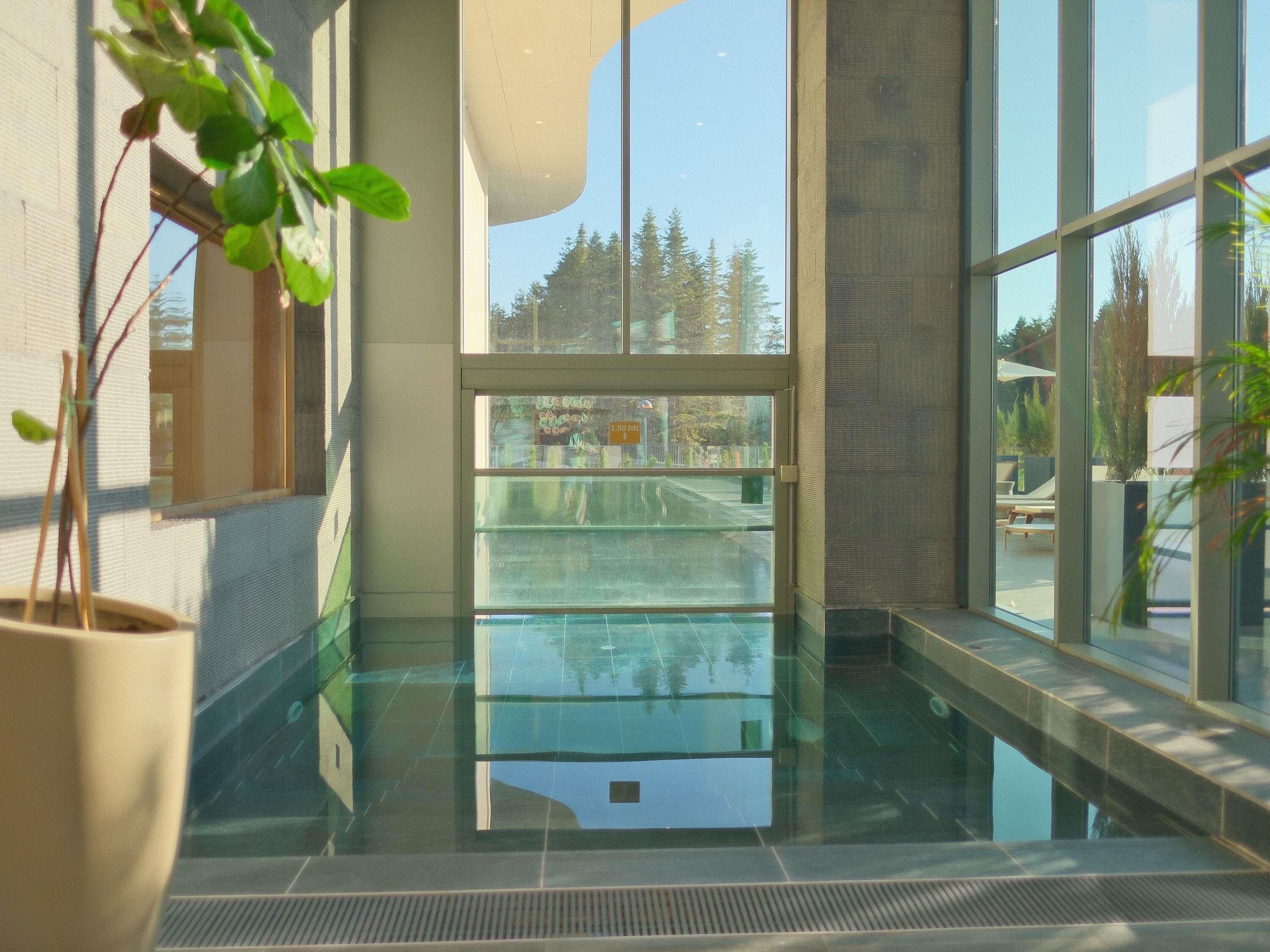 Indoor pool, outdoor pool