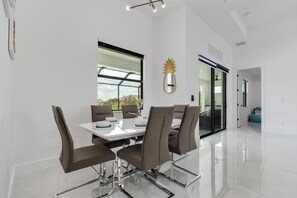 Dining - Villa Isla de Lilly - Luxury New Home with heated pool & man cave w/ billiards (Cape Coral)