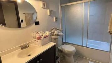 Towels, soap, shampoo