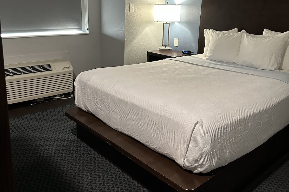 Economy Single Room | Pillowtop beds, desk, blackout drapes, iron/ironing board