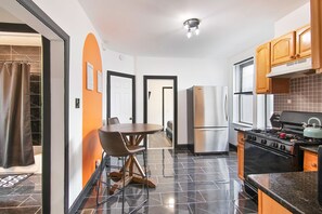 Full Kitchen to cook and feel right at home.