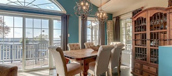 Lakefront View w Private BEACH! - Spacious Luxury Estate Home ~ Pet Friendly