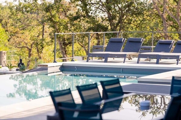 Indoor pool, a heated pool