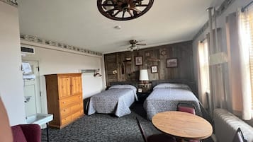 Family Room, 2 Queen Beds, Non Smoking | In-room safe, blackout drapes, bed sheets