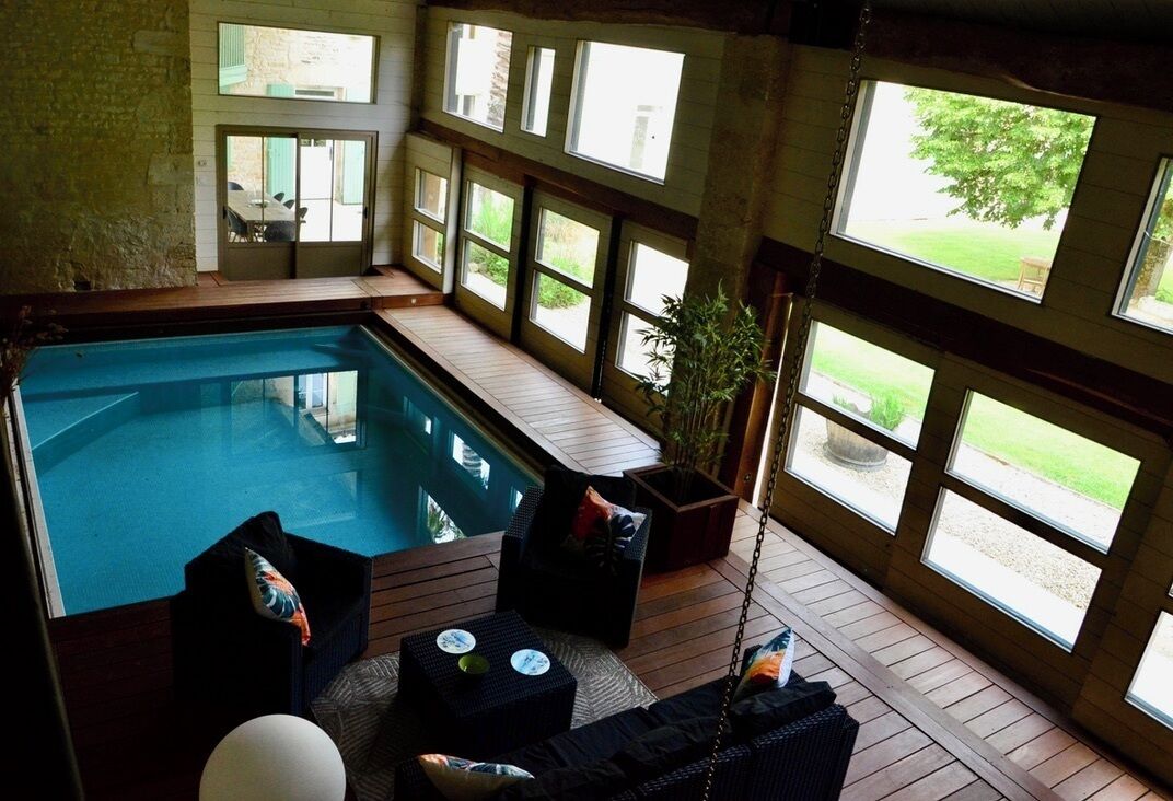 Indoor pool, a heated pool
