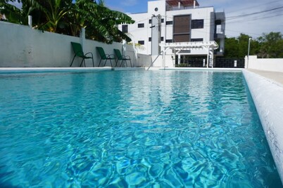 Tranquil SeaView Studio w Pool & Deck near Airport