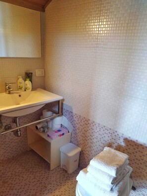 Shower, hair dryer, towels, soap - Garibaldi Suite, Arsenale Giardini Biennale (Venezia)
