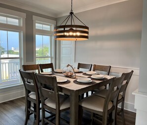 Dining - DreamWaver - Beautiful new home w/ pool steps from the beach! (Oak Island)